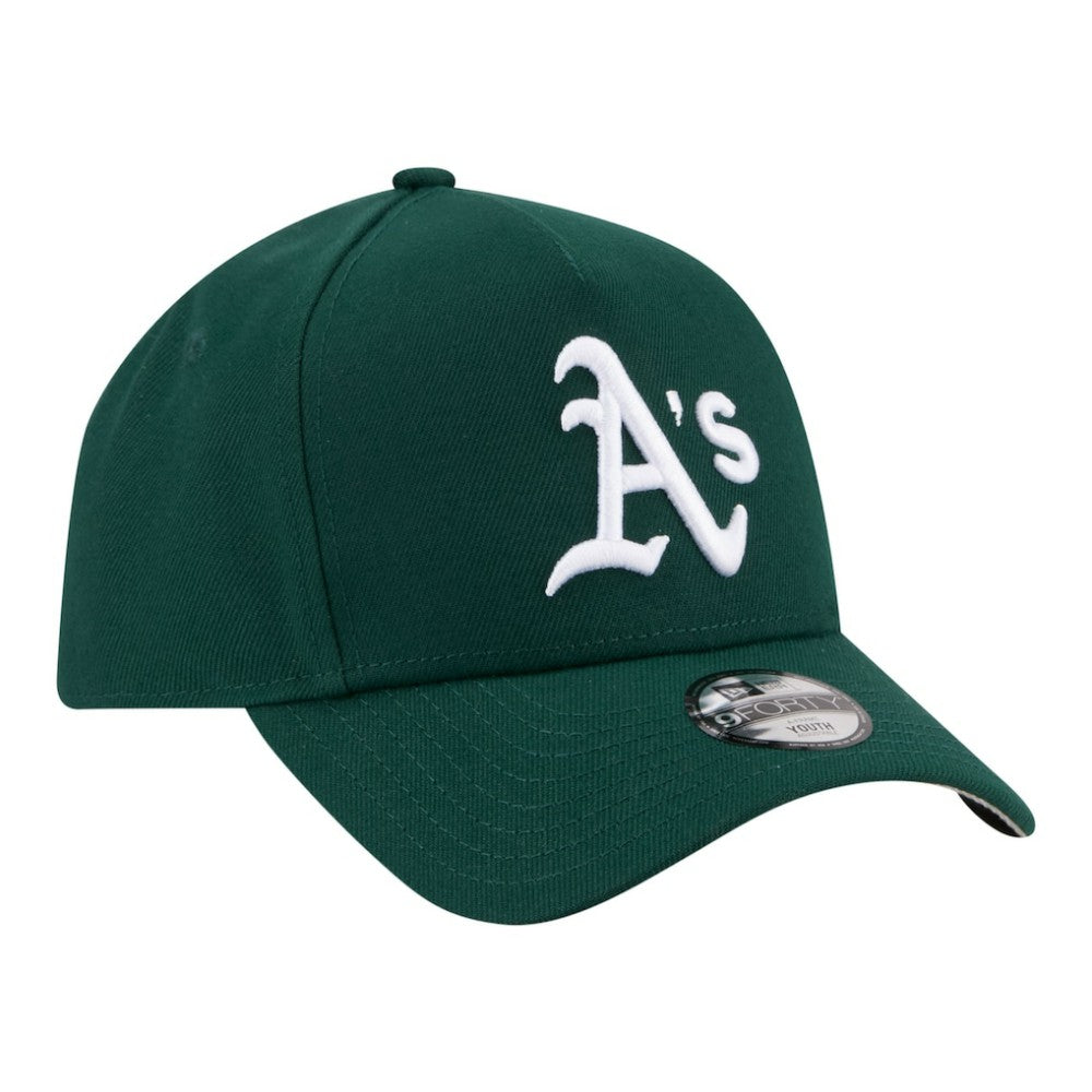 Athletics New Era Youth 9FORTY A-Frame Adjustable Hat - Green - New Era Lifestyle