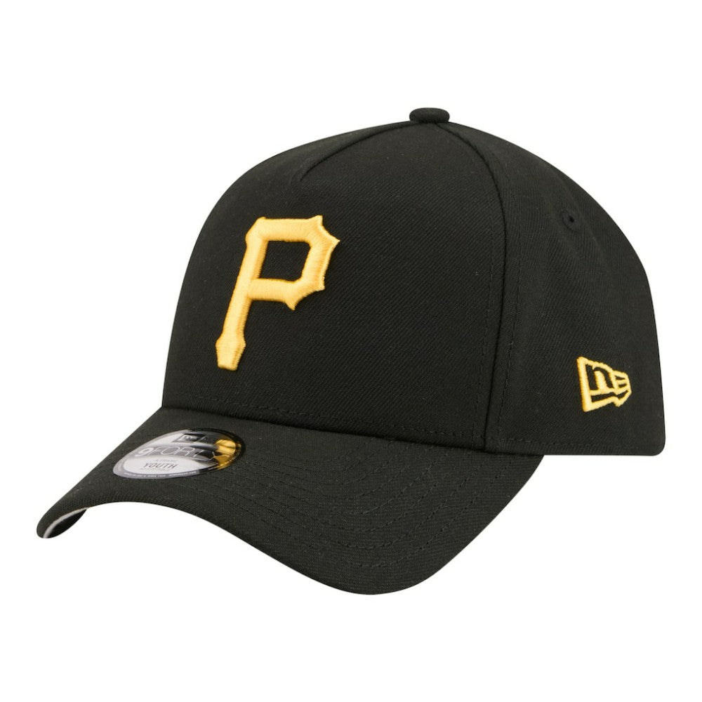Pittsburgh Pirates New Era Youth 9FORTY A-Frame Adjustable Hat - Black - New Era Online