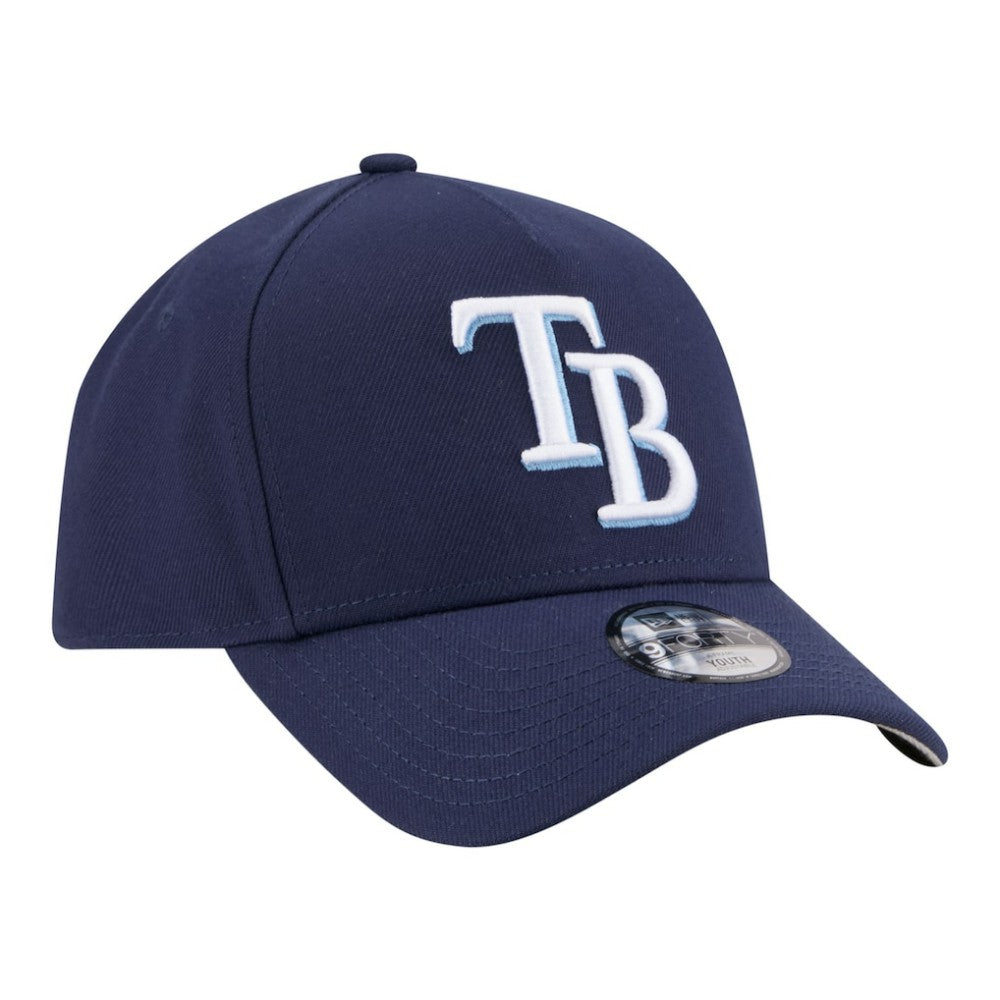 Tampa Bay Rays New Era Youth 9FORTY A-Frame Adjustable Hat - Navy - New Era Lifestyle