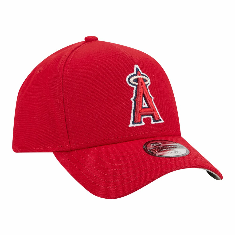 Los Angeles Angels New Era Youth 9FORTY A-Frame Adjustable Hat - Red - New Era Online