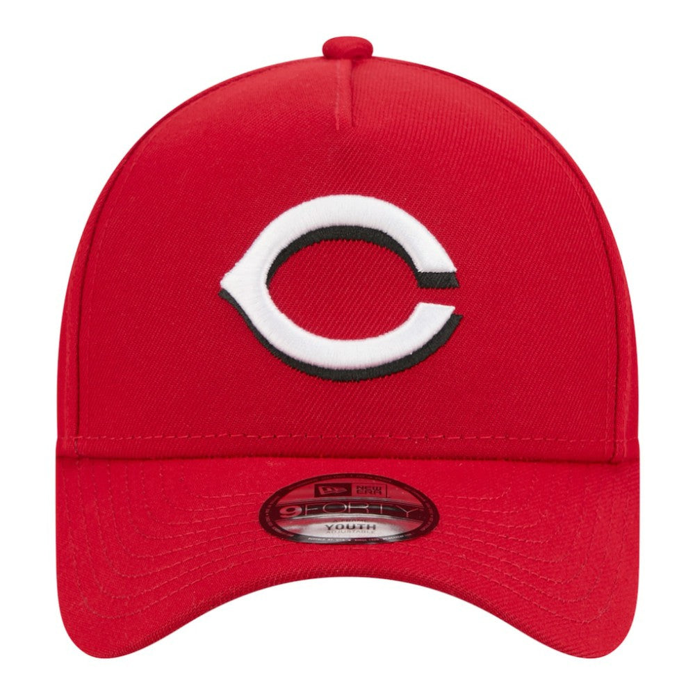 Cincinnati Reds New Era Youth 9FORTY A-Frame Adjustable Hat - Red - New Era Sale