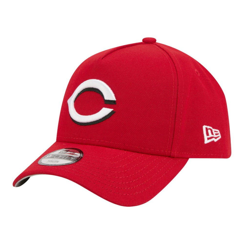 Cincinnati Reds New Era Youth 9FORTY A-Frame Adjustable Hat - Red - New Era Sale