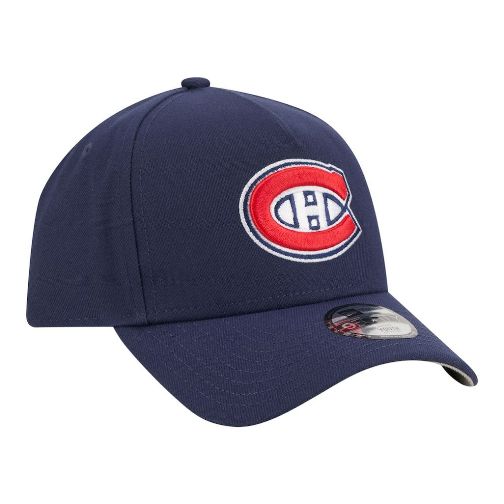 Montreal Canadiens New Era Youth 9FORTY A-Frame Adjustable Hat - Navy - NHL 203773482