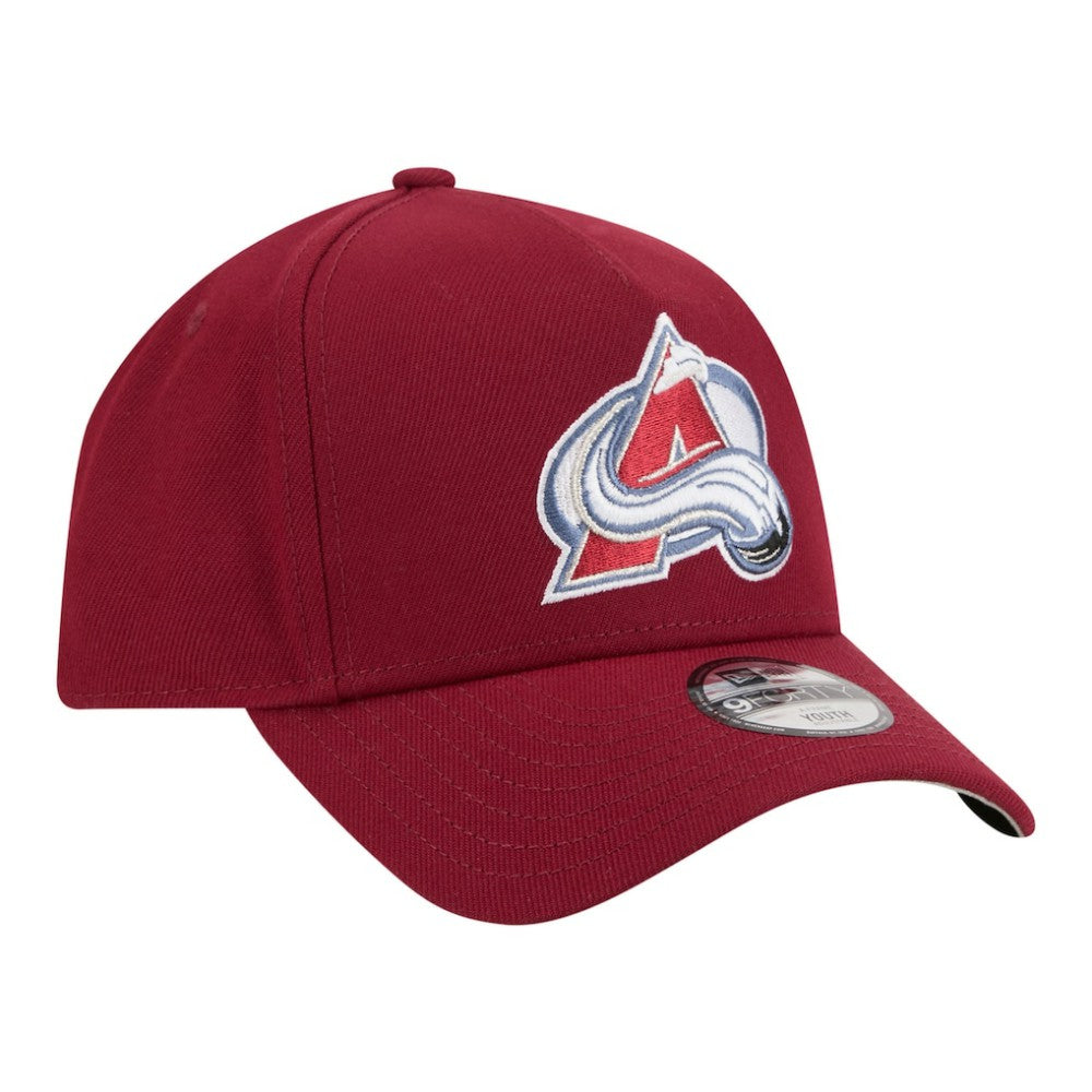 Colorado Avalanche New Era Youth 9FORTY A-Frame Adjustable Hat - Burgundy - NHL 203773483