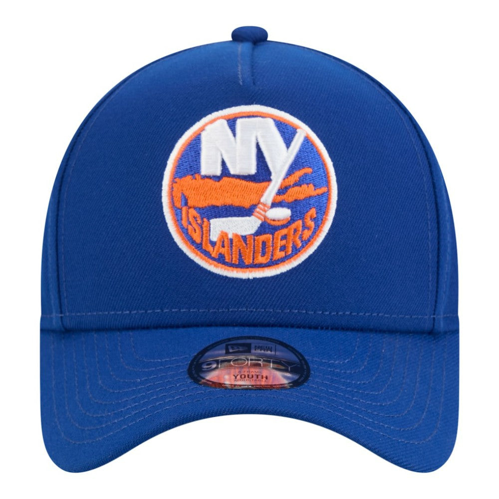 New York Islanders New Era Youth 9FORTY A-Frame Adjustable Hat - Royal - NHL 203773487