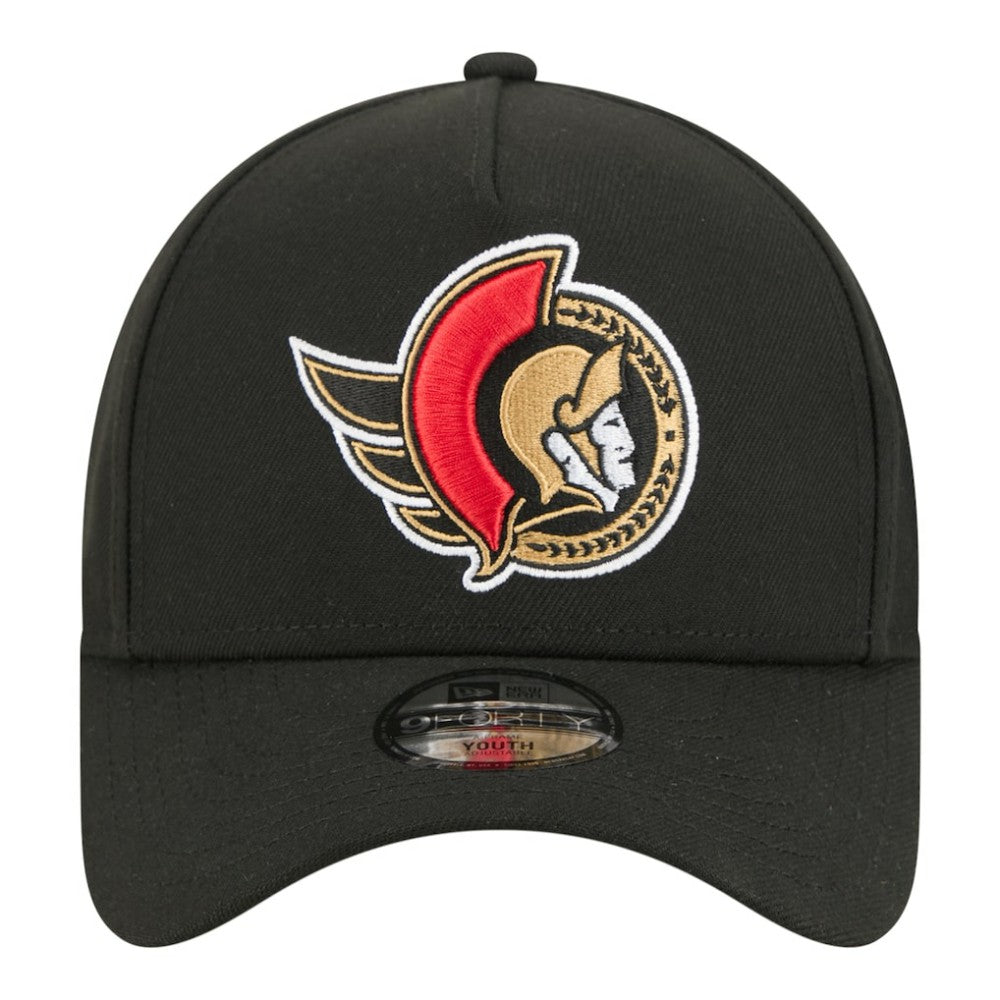 Ottawa Senators New Era Youth 9FORTY A-Frame Adjustable Hat - Black - NHL 203773491