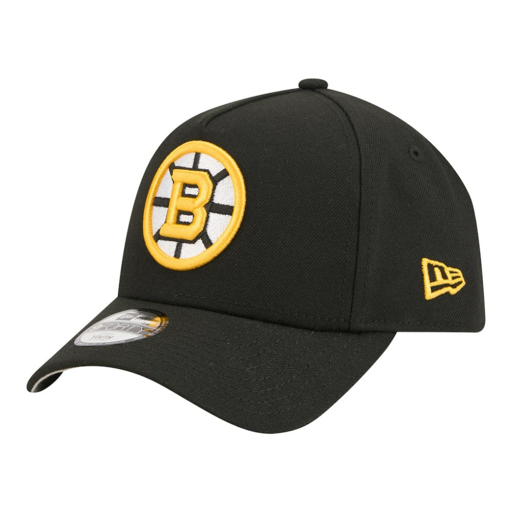 Boston Bruins New Era Youth 9FORTY A-Frame Adjustable Hat - Black - NHL 203773492