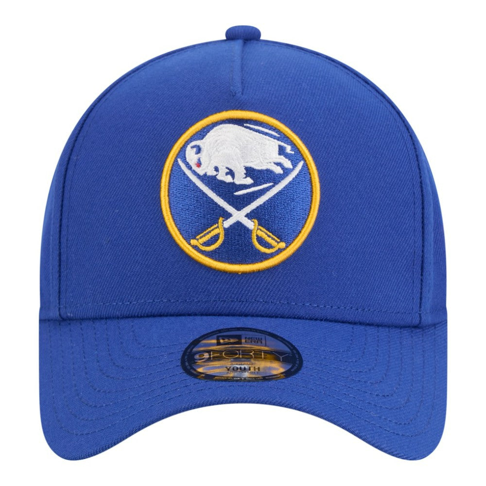 Buffalo Sabres New Era Youth 9FORTY A-Frame Adjustable Hat - Royal - NHL 203773493