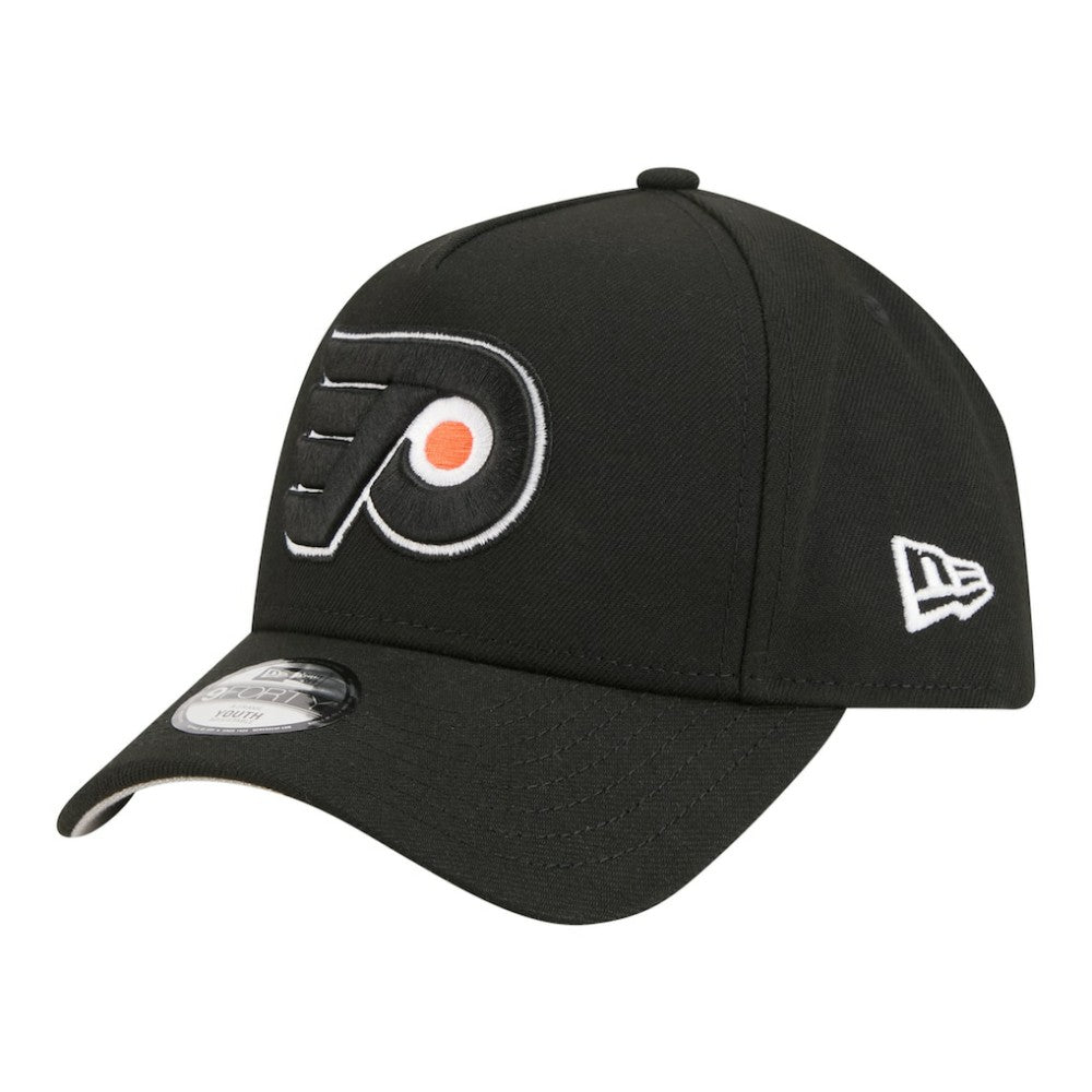 Philadelphia Flyers New Era Youth 9FORTY A-Frame Adjustable Hat - Black - NHL 203773494