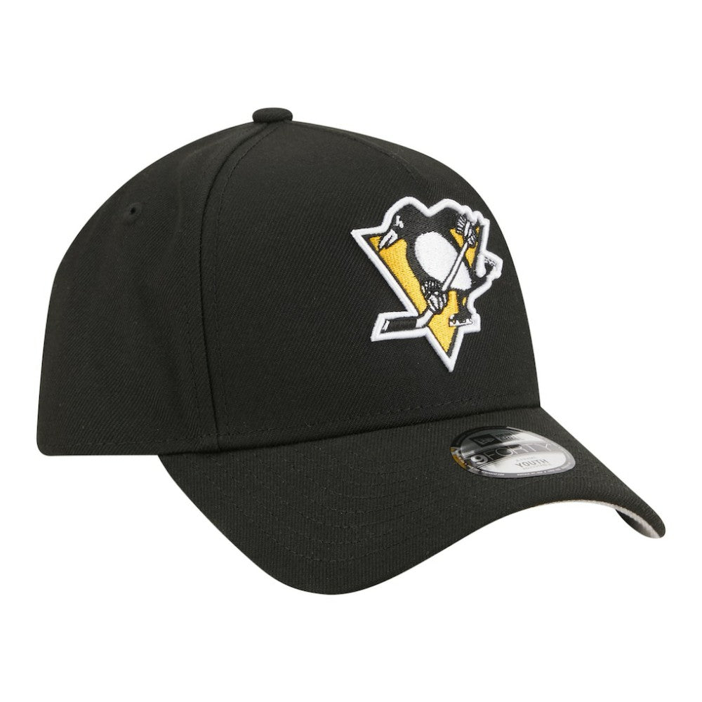 Pittsburgh Penguins New Era Youth 9FORTY A-Frame Adjustable Hat - Black - NHL 203773495