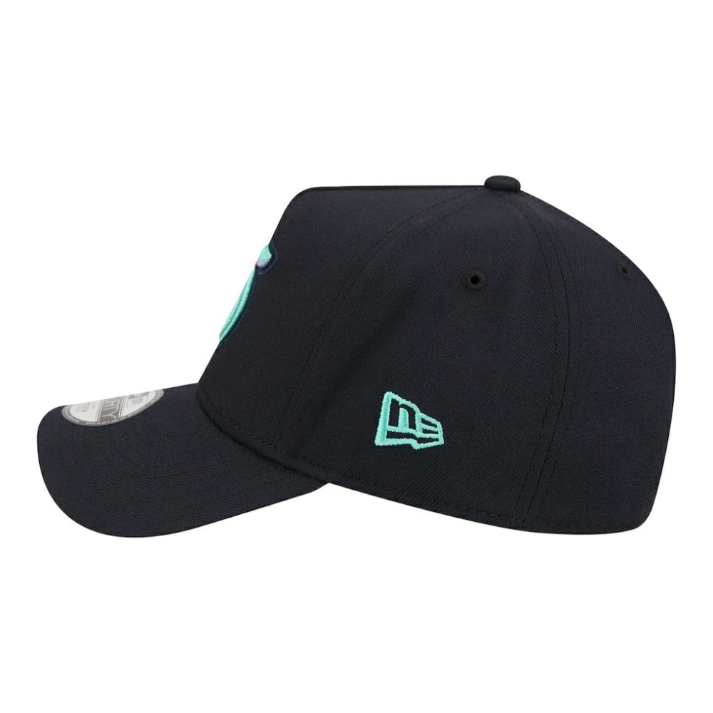 Seattle Kraken New Era Youth 9FORTY A-Frame Adjustable Hat - Deep Sea Blue - NHL 203773497