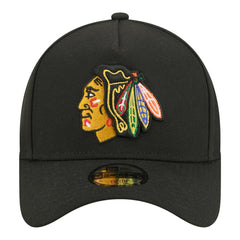 Chicago Blackhawks New Era Youth 9FORTY A-Frame Adjustable Hat - Black - NHL 203773498