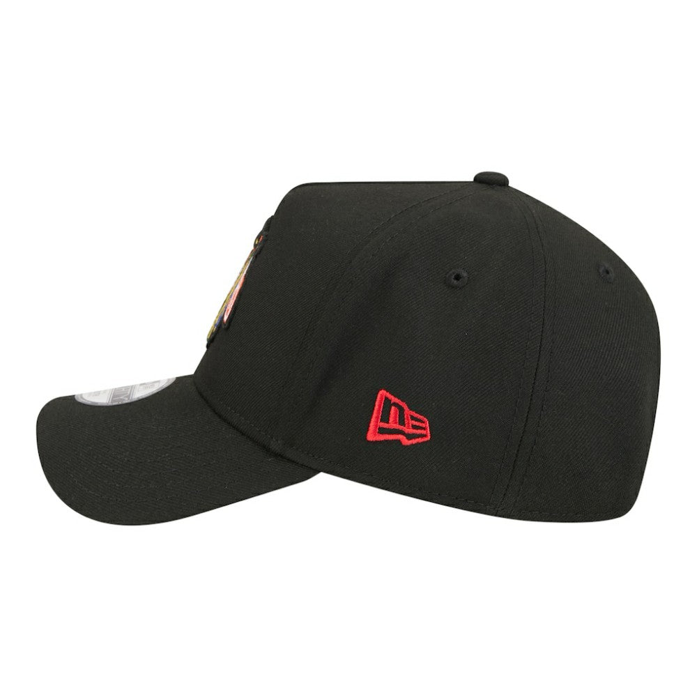 Chicago Blackhawks New Era Youth 9FORTY A-Frame Adjustable Hat - Black - NHL 203773498