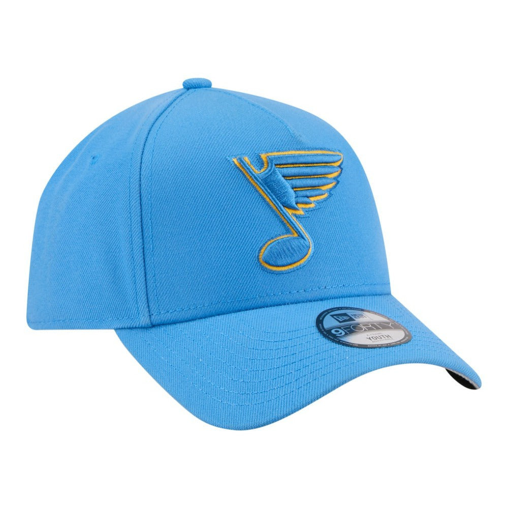 St. Louis Blues New Era Youth 9FORTY A-Frame Adjustable Hat - Blue - NHL 203773499