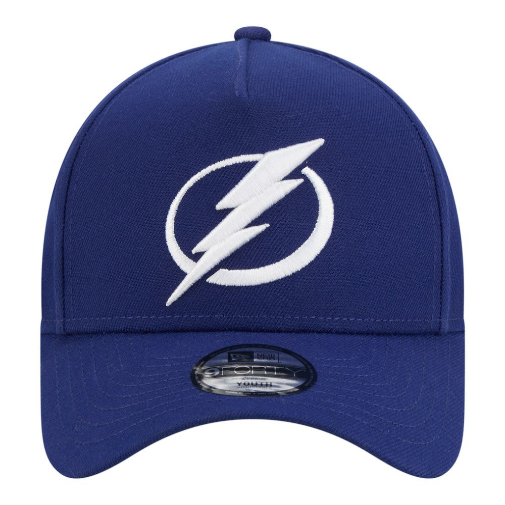 Tampa Bay Lightning New Era Youth 9FORTY A-Frame Adjustable Hat - Blue - NHL 203773500