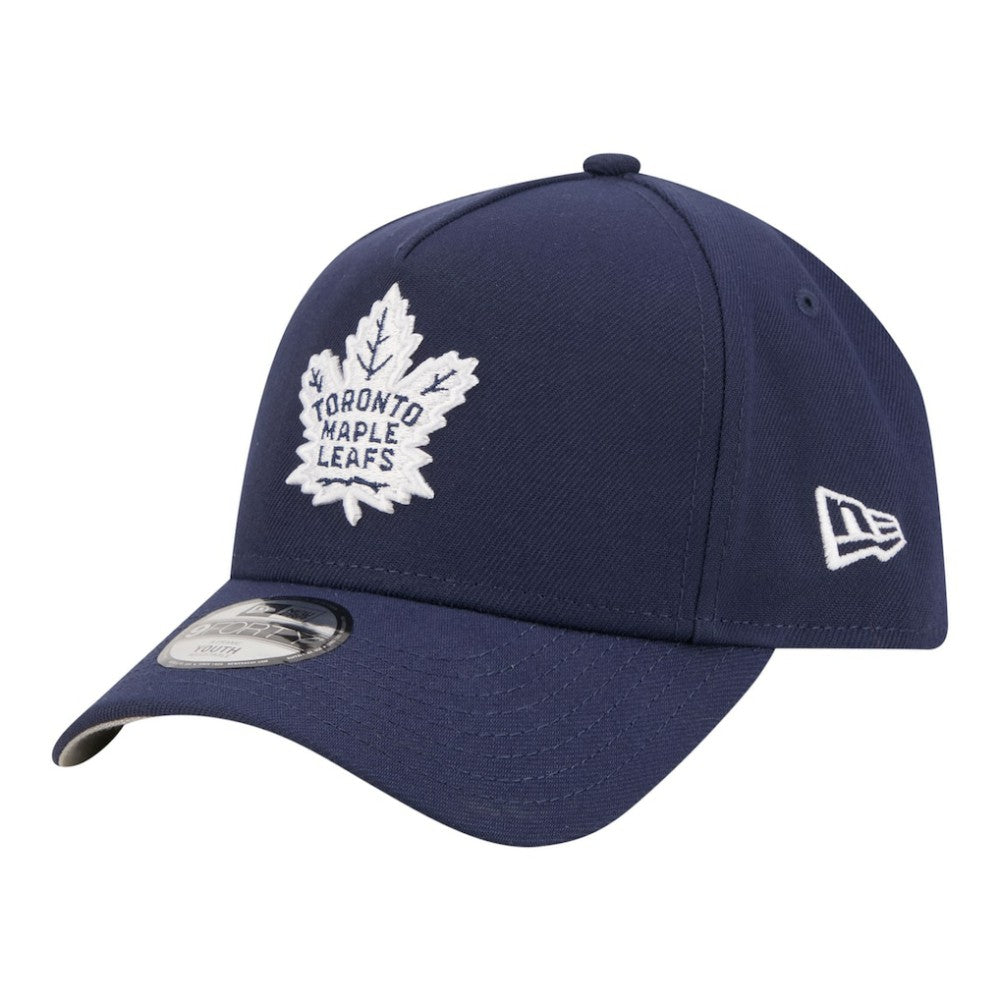 Toronto Maple Leafs New Era Youth 9FORTY A-Frame Adjustable Hat - Blue - NHL 203773501