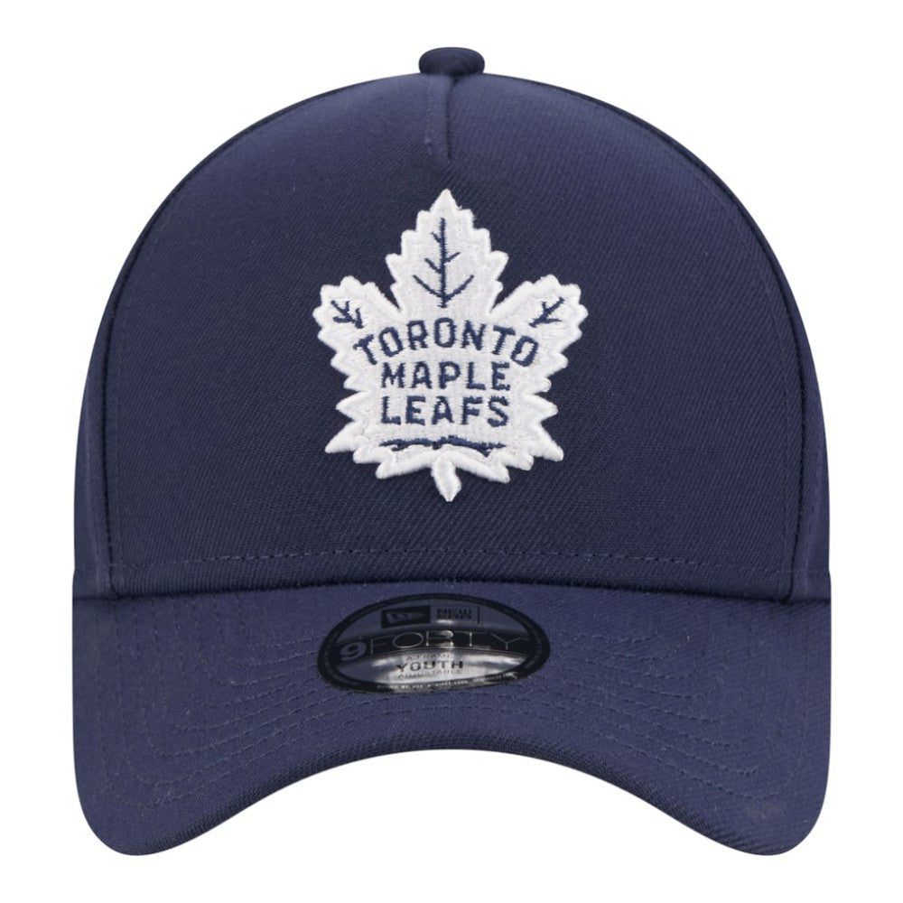 Toronto Maple Leafs New Era Youth 9FORTY A-Frame Adjustable Hat - Blue - NHL 203773501