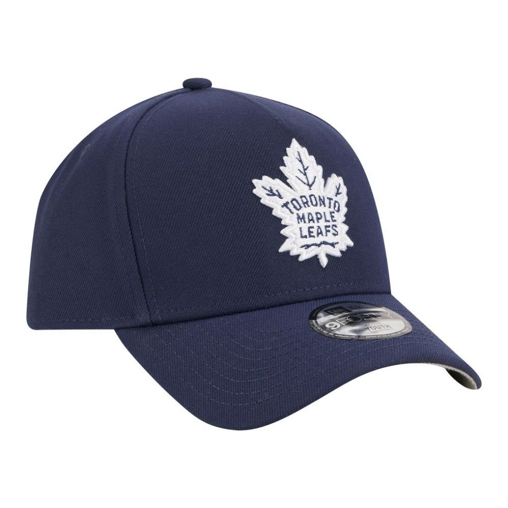 Toronto Maple Leafs New Era Youth 9FORTY A-Frame Adjustable Hat - Blue - NHL 203773501