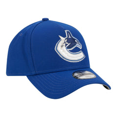 Vancouver Canucks New Era Youth 9FORTY A-Frame Adjustable Hat - Blue - NHL 203773503