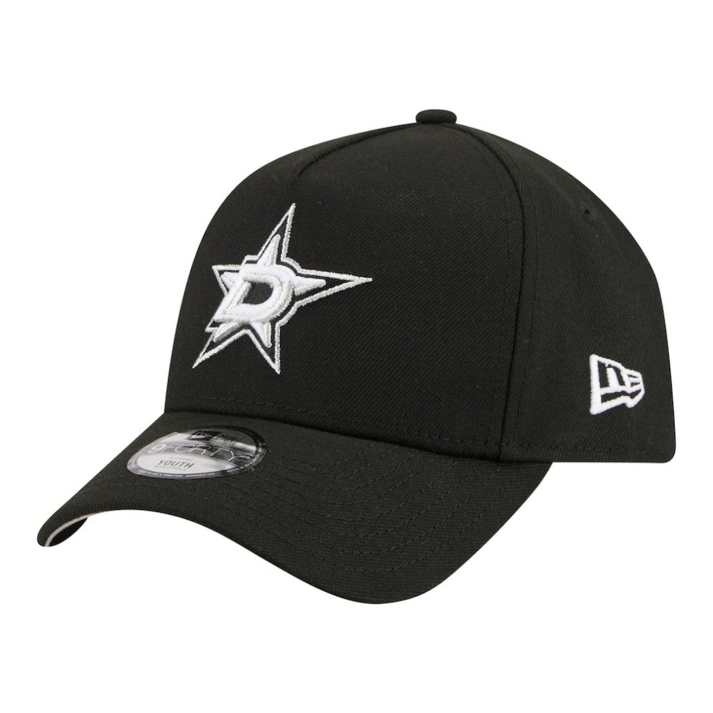 Dallas Stars New Era Youth 9FORTY A-Frame Adjustable Hat - Black - NHL 203773505