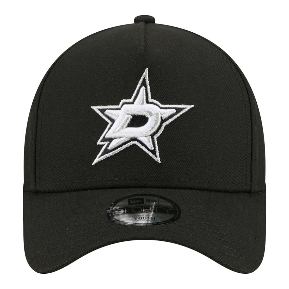 Dallas Stars New Era Youth 9FORTY A-Frame Adjustable Hat - Black - NHL 203773505