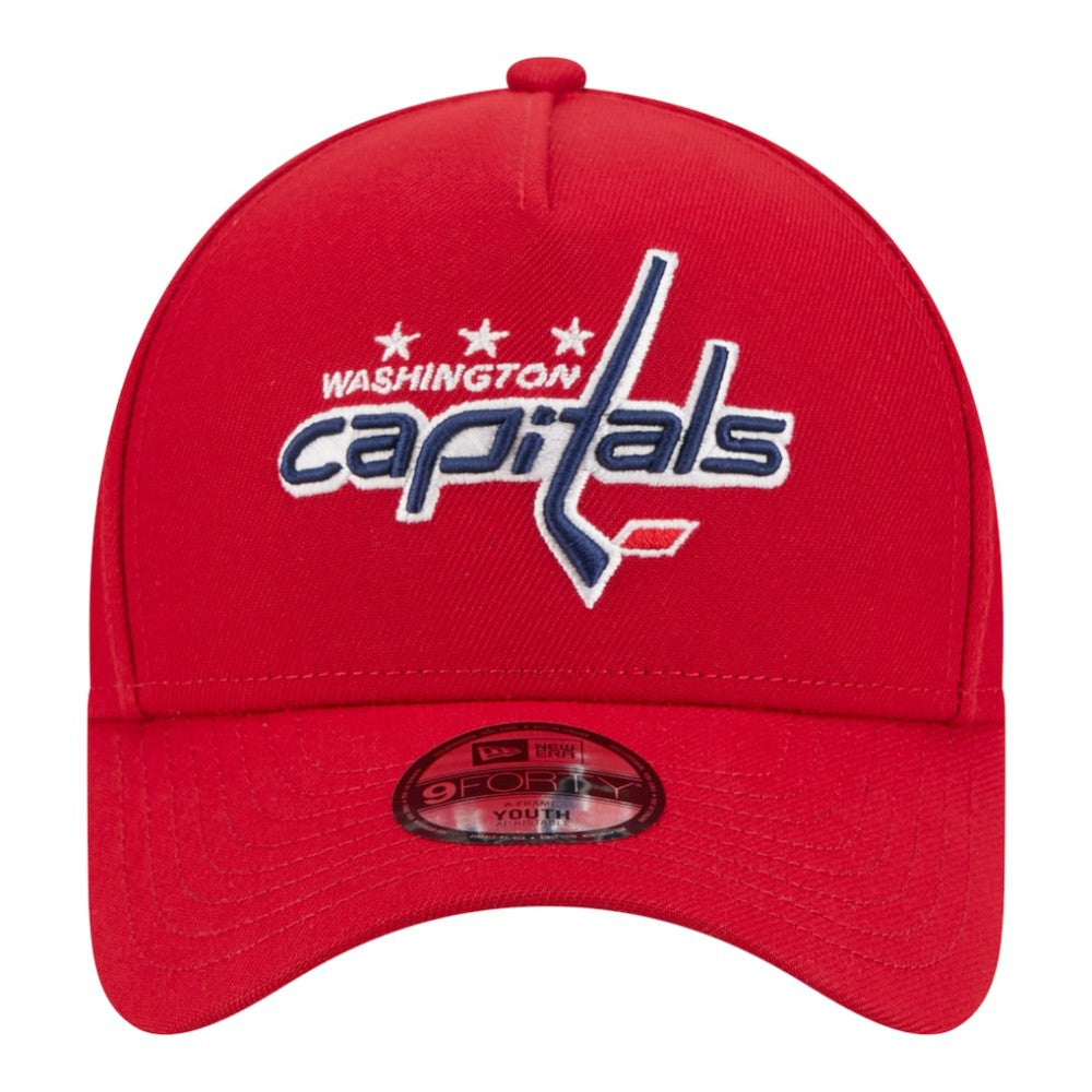 Washington Capitals New Era Youth 9FORTY A-Frame Adjustable Hat - Red - NHL 203773506