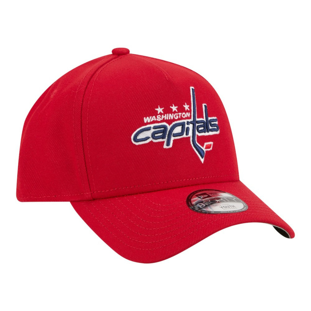 Washington Capitals New Era Youth 9FORTY A-Frame Adjustable Hat - Red - NHL 203773506