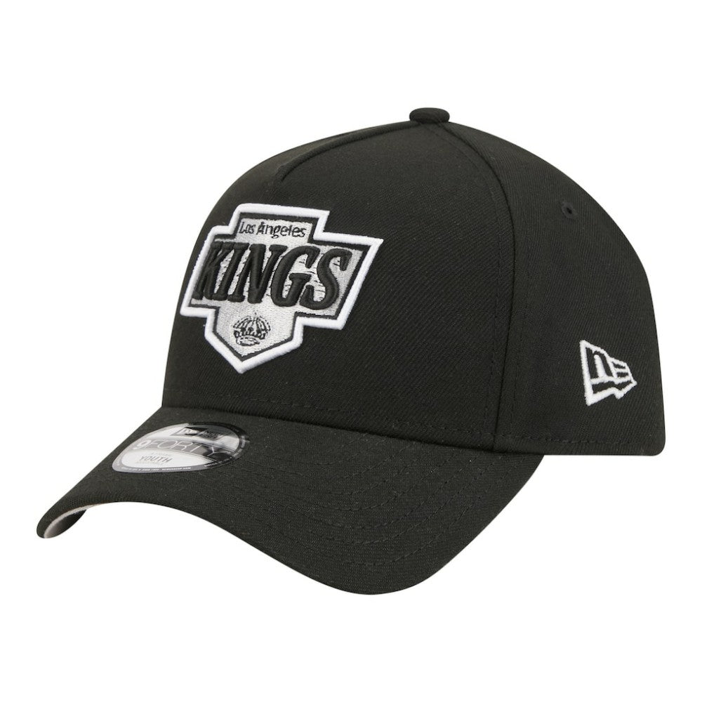 Los Angeles Kings New Era Youth 9FORTY A-Frame Adjustable Hat - Black - NHL 203773508
