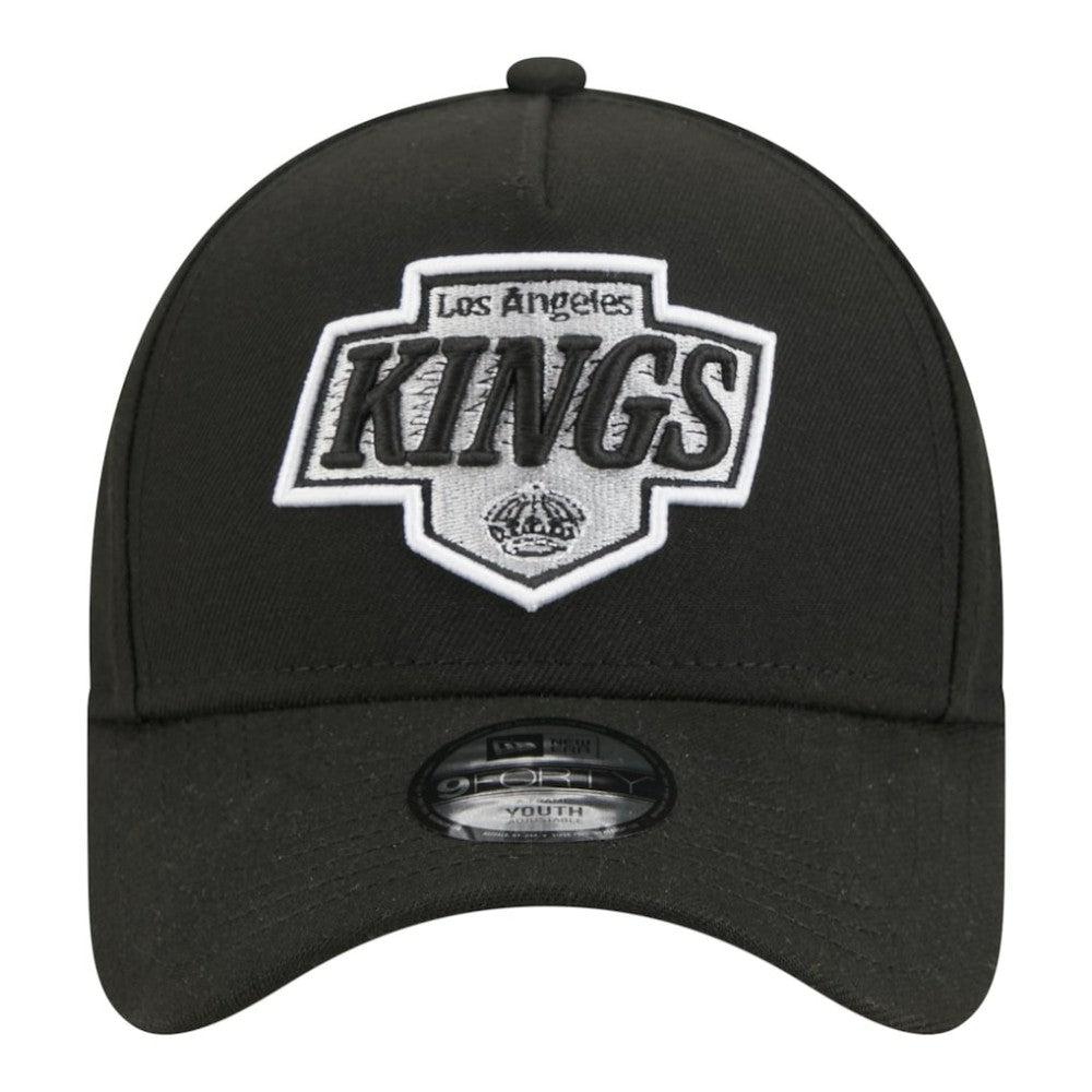 Los Angeles Kings New Era Youth 9FORTY A-Frame Adjustable Hat - Black - NHL 203773508