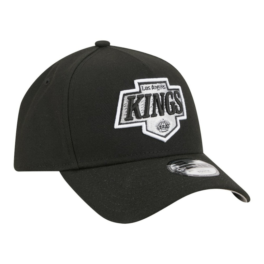 Los Angeles Kings New Era Youth 9FORTY A-Frame Adjustable Hat - Black - NHL 203773508