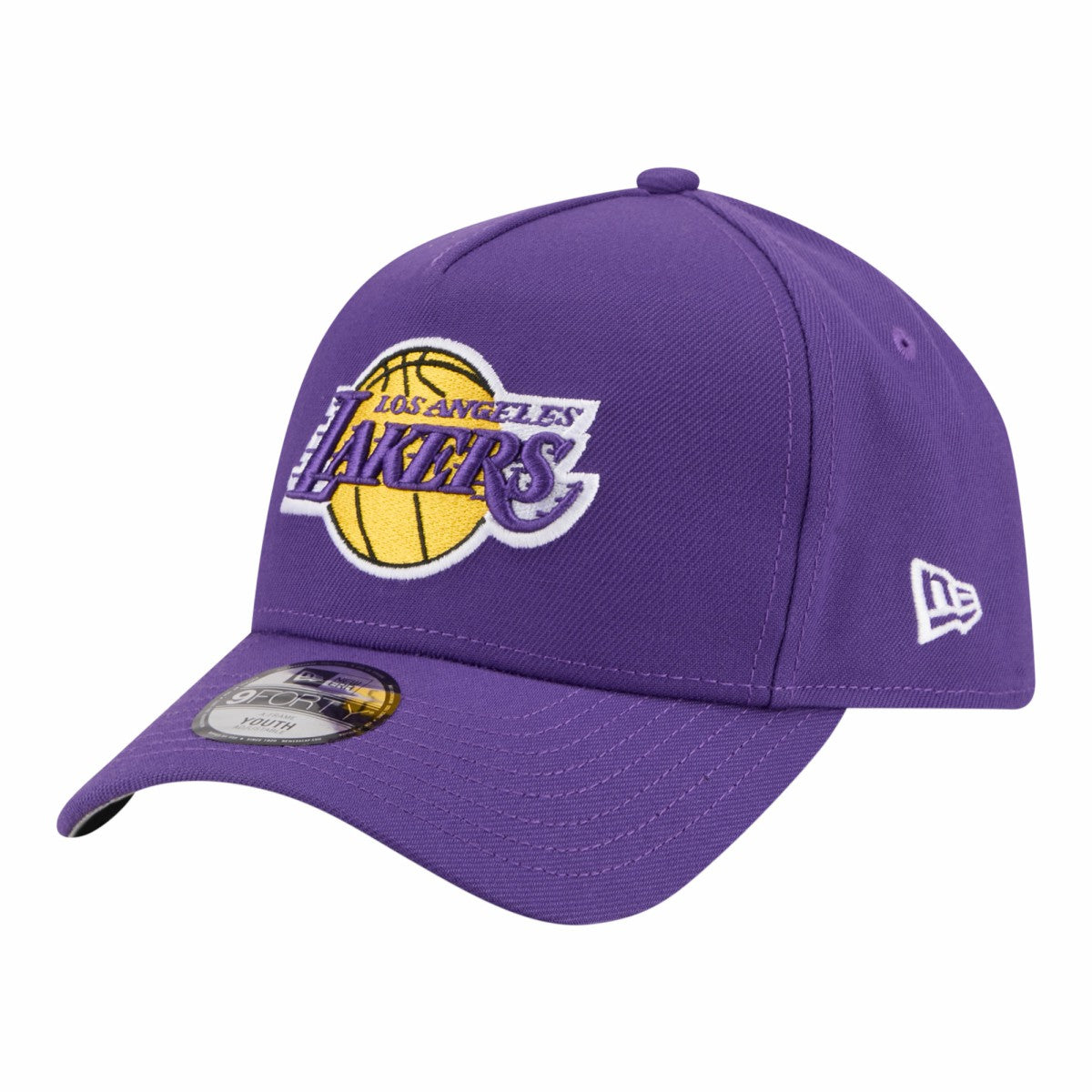 Los Angeles Lakers Youth 9FORTY A-Frame Adjustable Hat Purple | New Era US