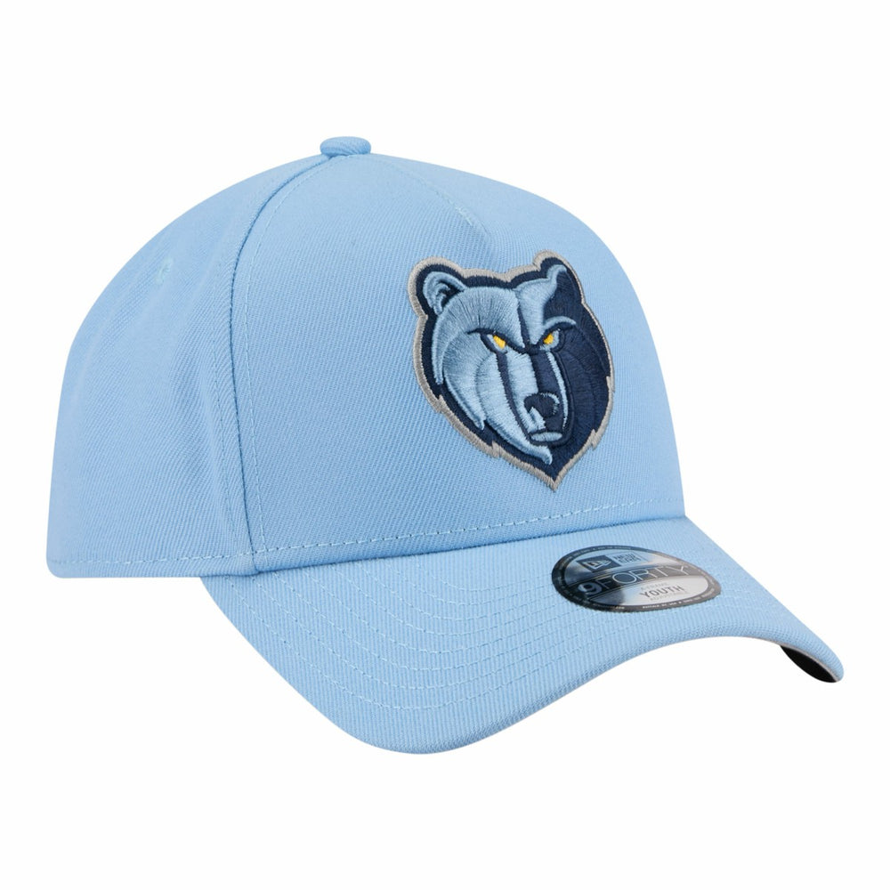 Memphis Grizzlies Youth 9FORTY A-Frame Adjustable Hat Light Blue | New Era outlet