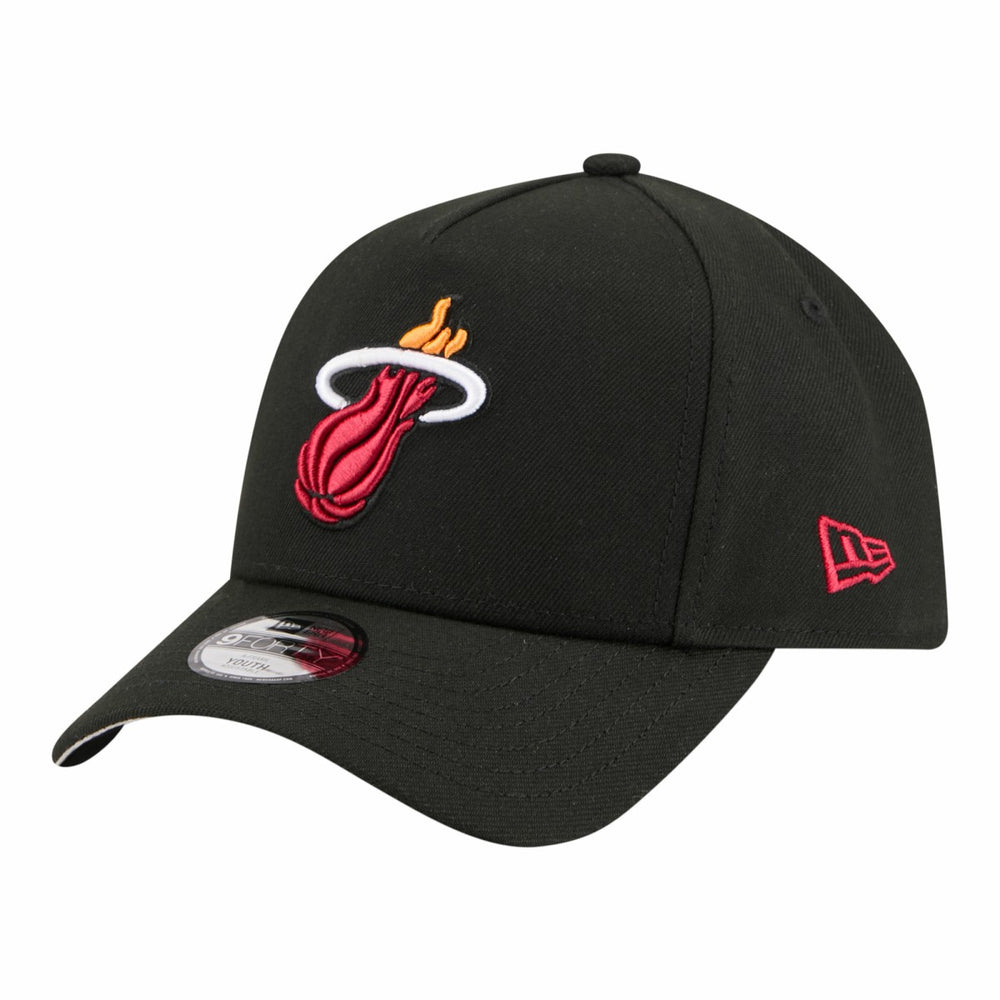 Miami Heat Youth 9FORTY A-Frame Adjustable Hat Black | New Era for sale