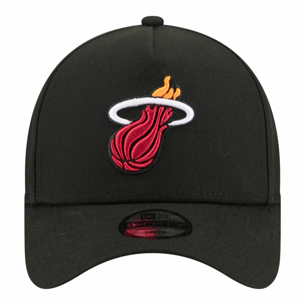 Miami Heat Youth 9FORTY A-Frame Adjustable Hat Black | New Era for sale