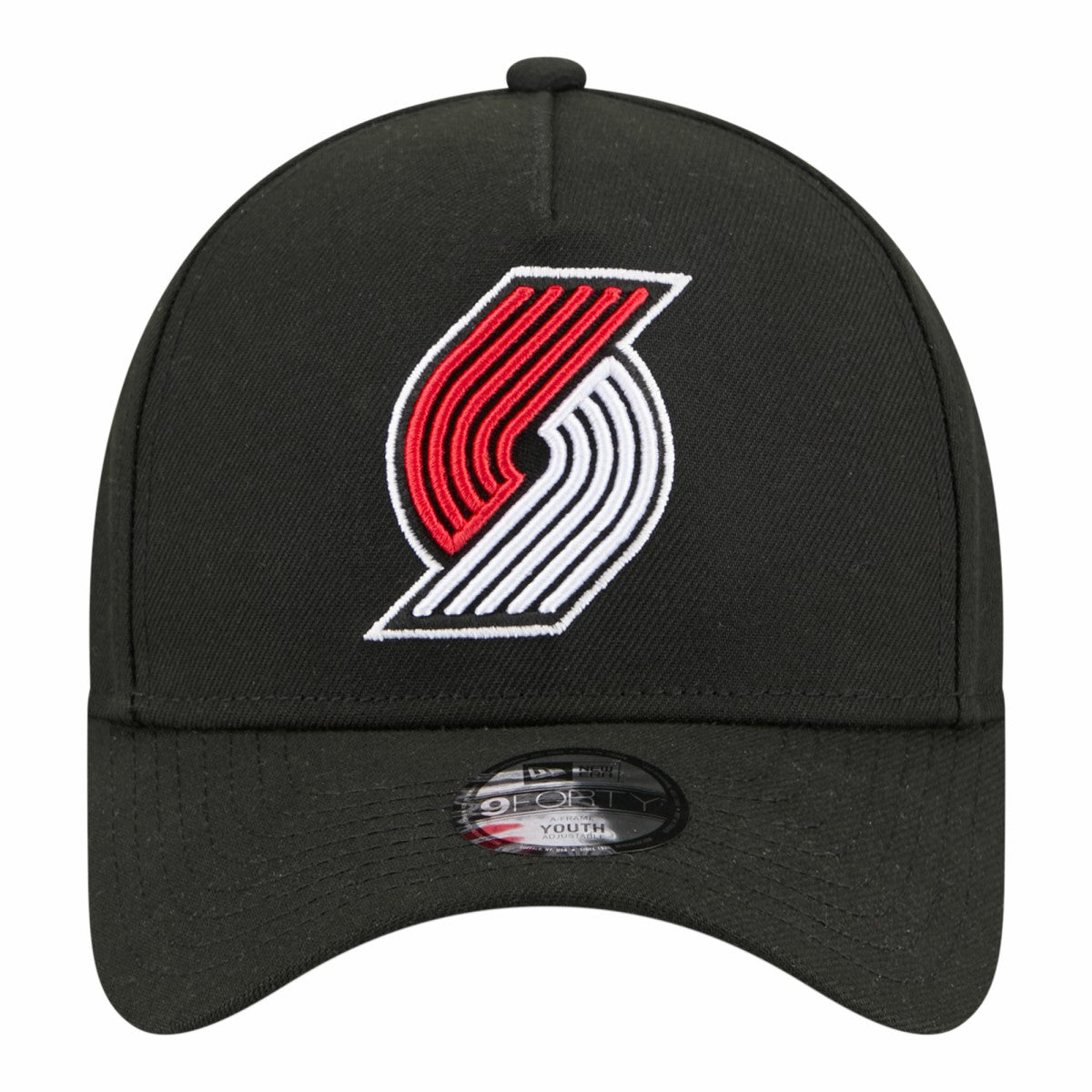 Portland Trail Blazers Youth 9FORTY A-Frame Adjustable Hat Black | New Era Lifestyle