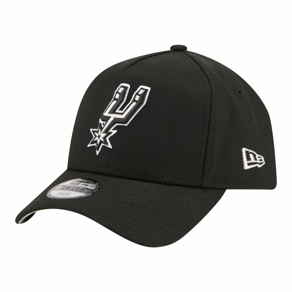 San Antonio Spurs Youth 9FORTY A-Frame Adjustable Hat Black | New Era for sale