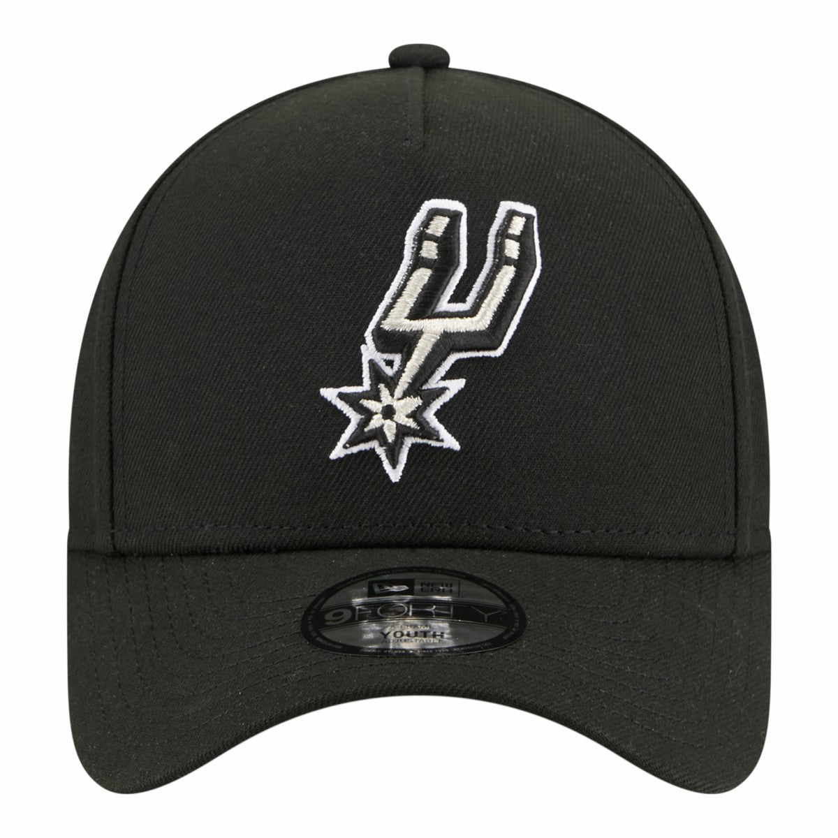 San Antonio Spurs Youth 9FORTY A-Frame Adjustable Hat Black | New Era for sale