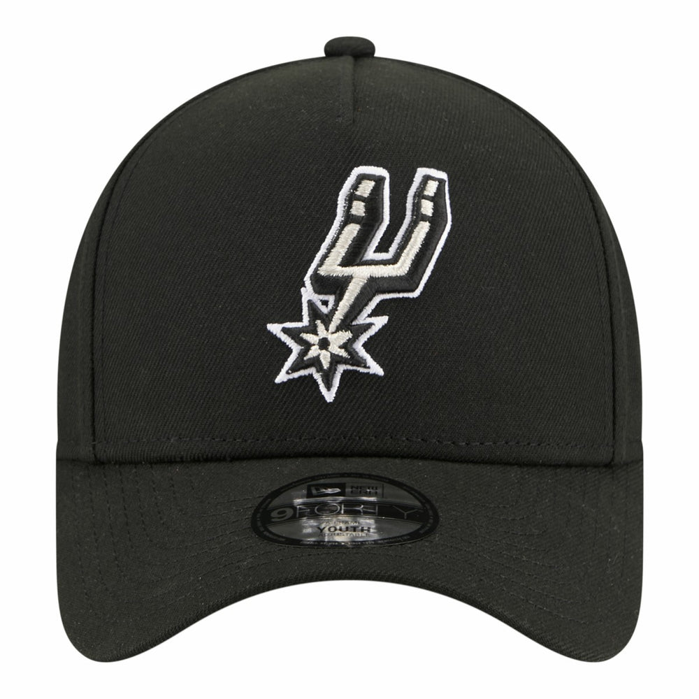 San Antonio Spurs Youth 9FORTY A-Frame Adjustable Hat Black | New Era for sale