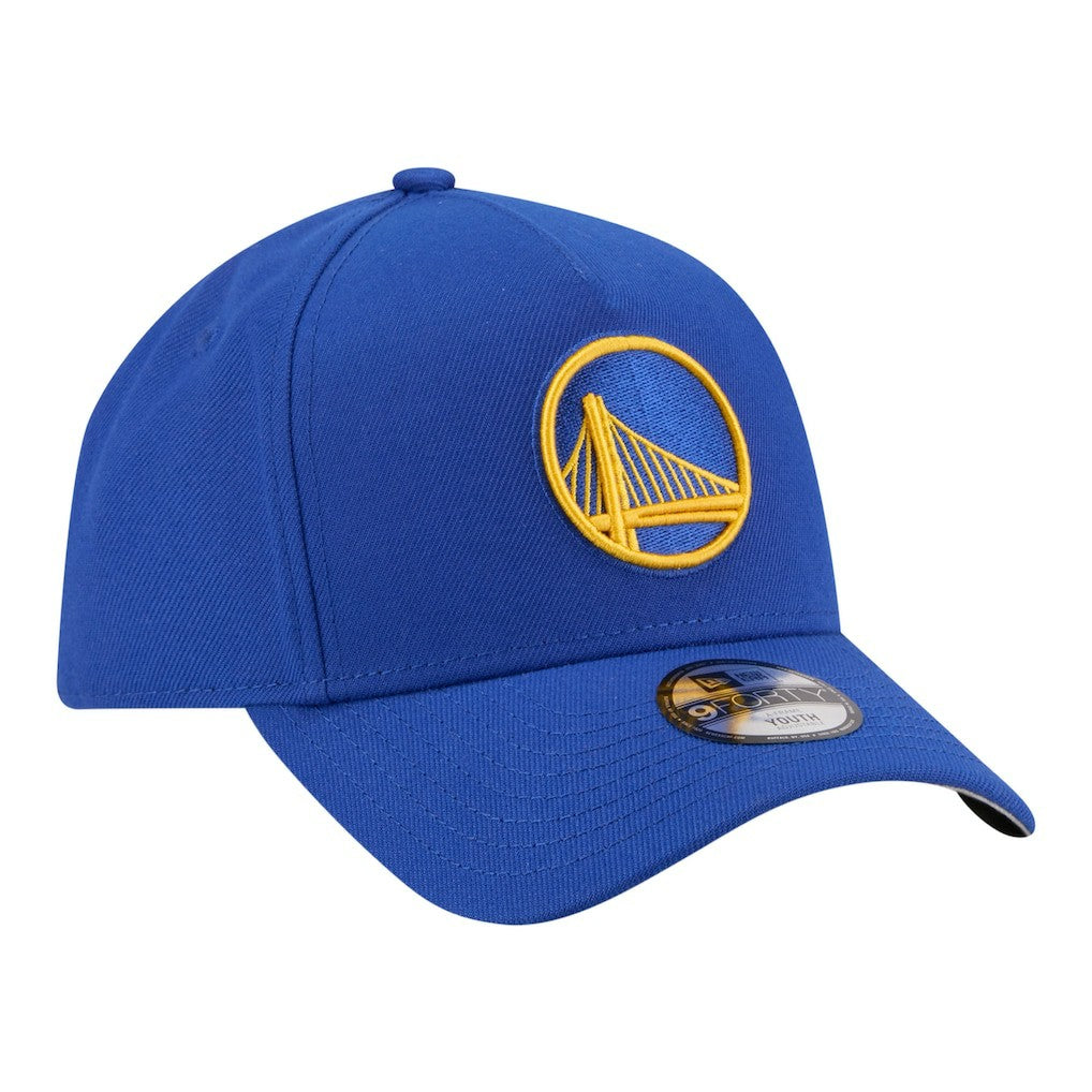 Golden State Warriors Youth 9FORTY A-Frame Adjustable Hat for sale Royal | New Era