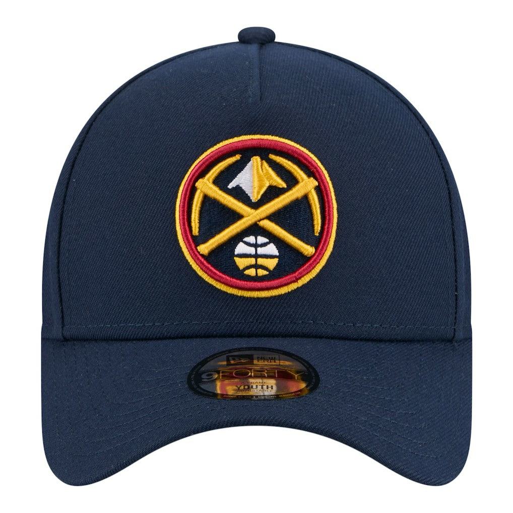 Denver Nuggets Youth 9FORTY A-Frame Adjustable Hat for sale Navy | New Era