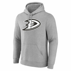 Anaheim Ducks Big & Tall Personalized Name & Number Monochrome Pullover Hoodie - Gray - NHL 203773682
