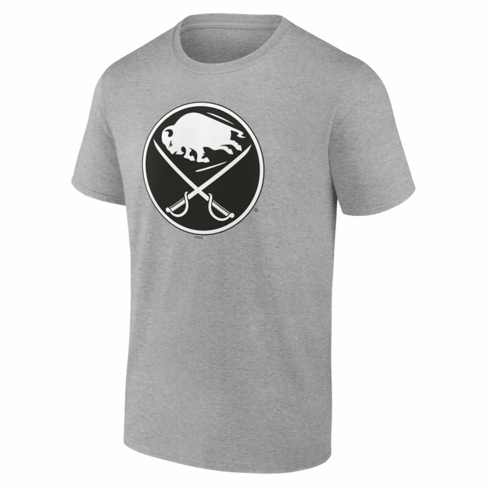 Buffalo Sabres Big & Tall Personalized Name & Number Monochrome T-Shirt - Gray - NHL 203773689