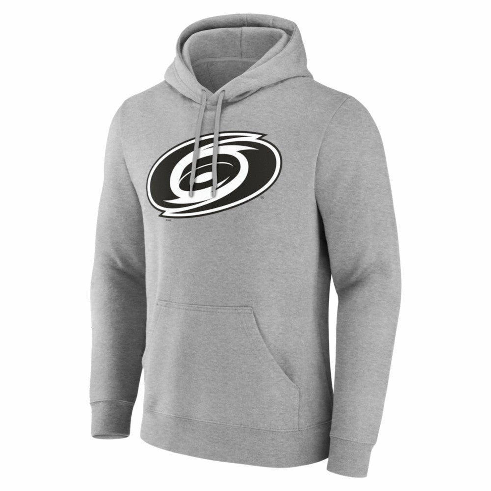 Carolina Hurricanes Big & Tall Personalized Name & Number Monochrome Pullover Hoodie - Gray - NHL 203773694