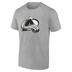 Colorado Avalanche Big & Tall Personalized Name & Number Monochrome T-Shirt - Gray - NHL 203773701