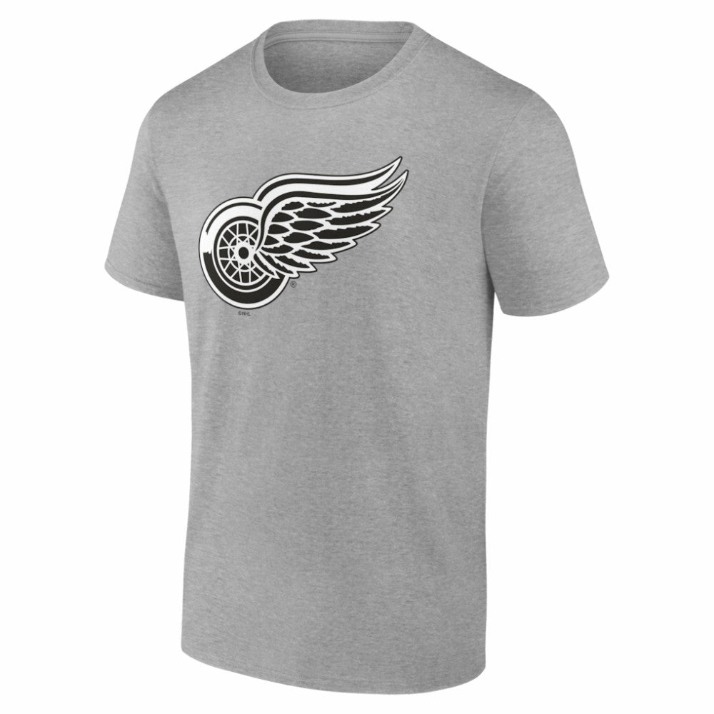 Detroit Red Wings Big & Tall Personalized Name & Number Monochrome T-Shirt - Gray - NHL 203773710