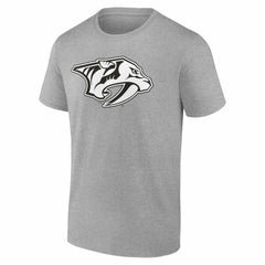 Nashville Predators Big & Tall Personalized Name & Number Monochrome T-Shirt - Gray - NHL 203773728