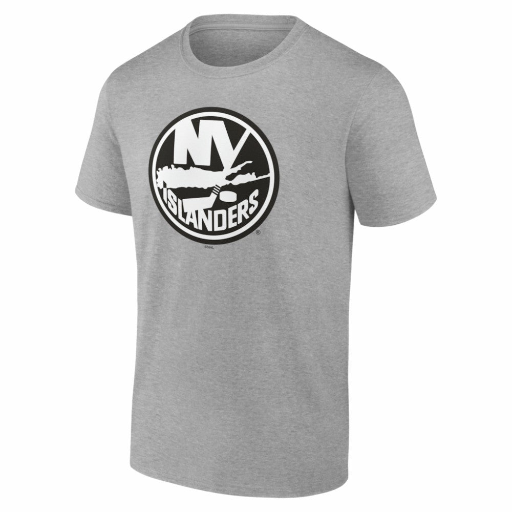 New York Islanders Big & Tall Personalized Name & Number Monochrome T-Shirt - Gray - NHL 203773734
