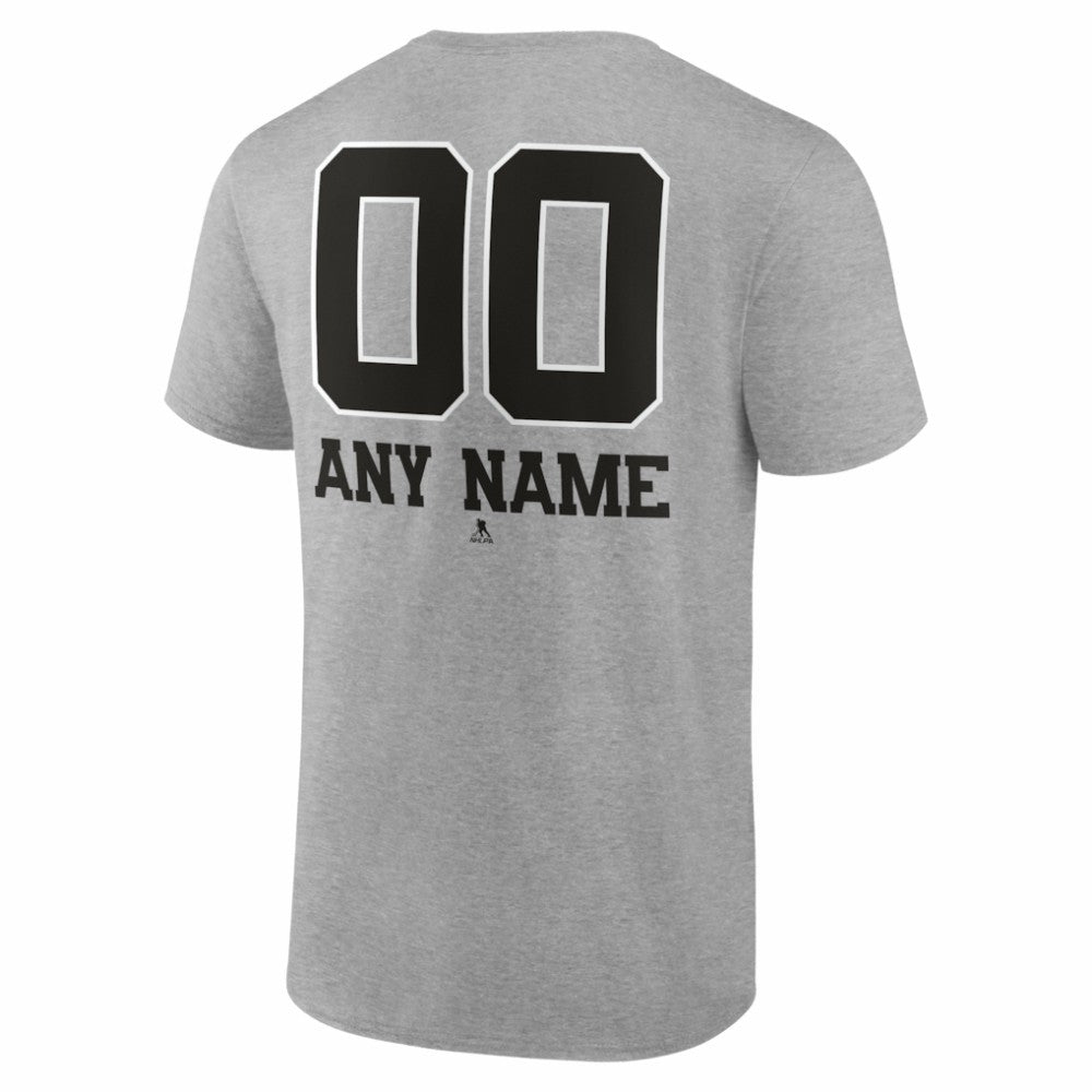 New York Islanders Big & Tall Personalized Name & Number Monochrome T-Shirt - Gray - NHL 203773734