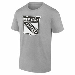 New York Rangers Big & Tall Personalized Name & Number Monochrome T-Shirt - Gray - NHL 203773737