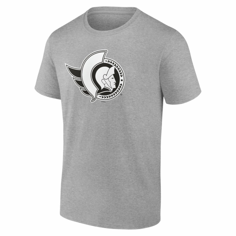Ottawa Senators Big & Tall Personalized Name & Number Monochrome T-Shirt - Gray - NHL 203773740